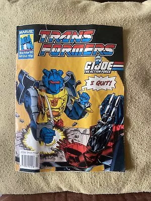 Buy The TRANSFORMERS & ACTION FORCE Comic - No 263 - Date 31/03/1990 - UK Marvel • 1£