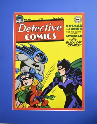 Buy DETECTIVE COMICS #122 COVER PRINT Professionally Matted DC Batman Catwoman • 37.99£