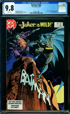 Buy BATMAN #366 CGC 9.8 White Pages 1st Jason Todd ROBIN Costume JOKER DC 1983 • 279.82£