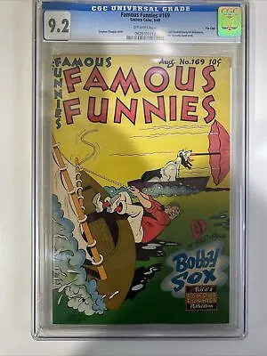 Buy FAMOUS FUNNIES #169 CGC 9.2 1948 Rare 1st Al Williams Art In Comics File Copy • 1,343.75£