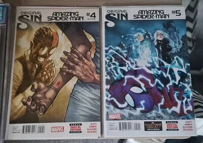 Buy Amazing Spider-Man #4 2nd Print Original Sin 🔥 Amazon Spider & Venom Verse 🔥 3 • 139.99£