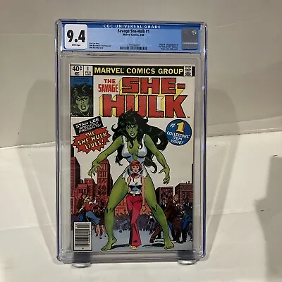 Buy The Savage She Hulk #1 CGC 9.4 1980 Marvel Comics John Buscema Cover-Stan Lee  • 196.33£