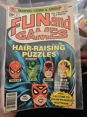 Buy MARVEL FUN AND GAMES #8 (1980) Word Games,Puzzles, Riddles, Marvel Comics • 7.90£