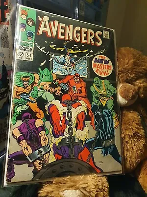 Buy Avengers 54 - G - 1st New Masters Of Evil & Cameo Of Ultron - 1968 - Buscema  • 39.99£