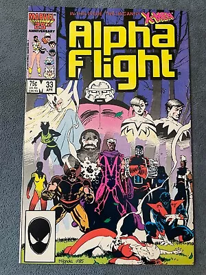 Buy Alpha Flight #33 Marvel Comic Book 1983 Key Issue 1st Lady Deathstrike VF+ • 11.85£