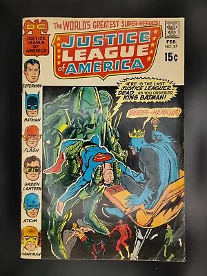 Buy JUSTICE LEAGUE OF AMERICA #87 - DC Comics 1971 - Adams Cover - Very Nice  • 19.86£