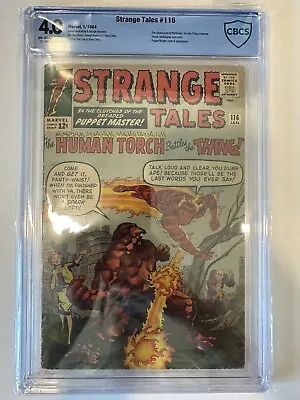 Buy Strange Tales #116 1964 First Book Of Vishanti MCU CBCS 4.0 Not CGC Marvel Age • 133.50£