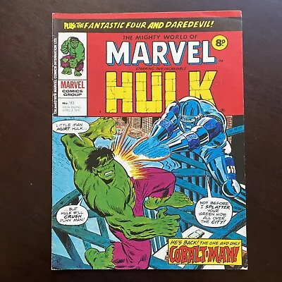 Buy Mighty World Of Marvel #183 Marvel UK Magazine April 3 1976 Hulk FF Daredevil • 7.99£