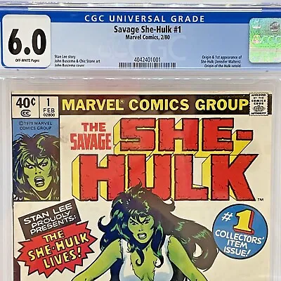 Buy Savage She-Hulk #1 Disney+ Show - Origin & 1st Appearance She-Hulk CGC 6.0 • 131.08£