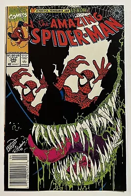 Buy The Amazing Spider-Man #346 Newsstand Venom Cover Erik Larsen VF/NM- • 16.08£