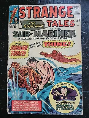 Buy Strange Tales 125, Silver Age Classic Subby Thing Battle, Stan Lee, Low Grade • 35.68£