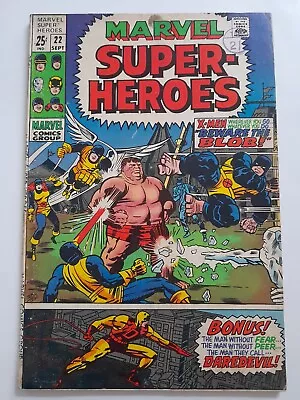 Buy Marvel Super-Heroes #22 Sept 1969 VGC 3.5 Reprint Of Daredevil #2  X-Men #3 • 9.99£