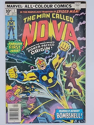 Buy Nova Vol:1 #1 1977 Marvel Comics Pence Variant First Richard Ryder As Nova • 69.95£