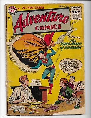 Buy Adventure Comics 215 - G- 1.8 - Superboy - Aquaman - Green Arrow (1955) • 35.58£