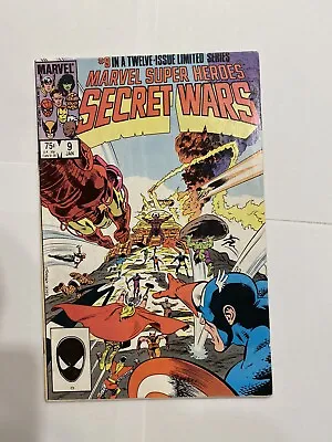 Buy Marvel Super Heroes Secret Wars #9 Assault On Galactus White Pages • 12.15£