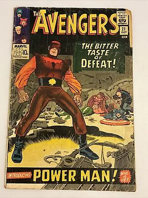Buy Avengers #21-1st Appearance Of Power Man-Mid Grade Cents Copy • 25£