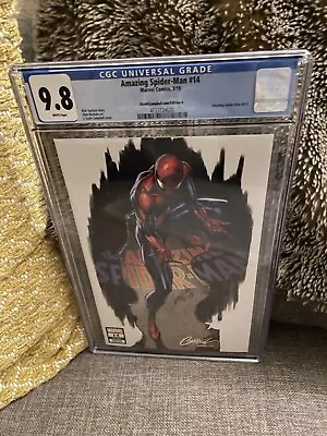 Buy Amazing Spider-Man 14 CGC 9.8 J SCOTT CAMPBELL EDITION A • 95£