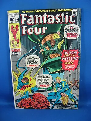Buy Fantastic Four 108 F Vf  1971 • 24.02£
