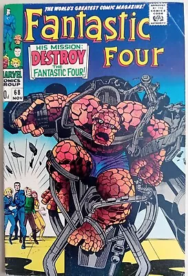 Buy Fantastic Four #68 - VG/FN (5.0) - Marvel 1967 - UK 10d Price Variant - Kirby • 13.99£