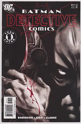 Buy Detective Comics Issue #817 Comic Book. Batman.Tally Man.James Robinson. DC 2006 • 3.15£