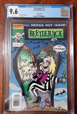 Buy Beetlejuice # 1 Newsstand CGC 9.6  Harvey Comics 1991 • 499.70£