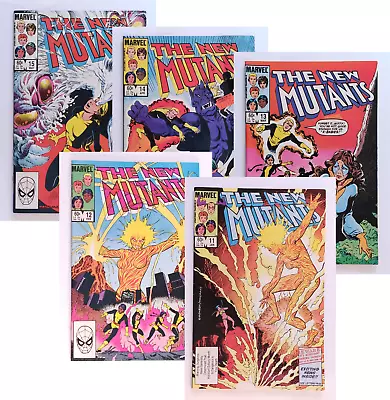 Buy The New Mutants  #11 12 13 14 15  (5 Comic Run) 1984 Marvel (Various Grades) • 6£
