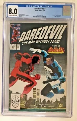 Buy Daredevil (1988) #257 Cgc 8.0 Vf Very Fine Vs Punisher Kingpin Disney + Netflix • 39.97£