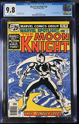 Buy Marvel Spotlight #28 Cgc 9.8 - White Pages - Nm/mt - 1st Solo Moon Knight • 1,079.35£