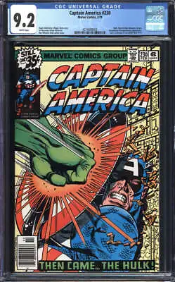 Buy Captain America #230 Cgc 9.2 White Pages // Marvel Comics 1979 • 95.33£