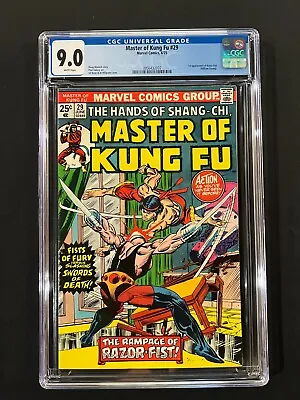 Buy Master Of Kung Fu #29 CGC 9.0 (1975) - 1st Appearance Of Razor-Fist • 63.06£