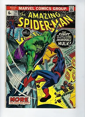 Buy Amazing Spider-Man # 120 Spidey Vs The Hulk May 1973 VF • 119.95£
