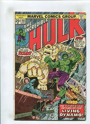 Buy Hulk #183 (4.5) Return Of The Living Dynamo Zzzax 1975 • 7.80£