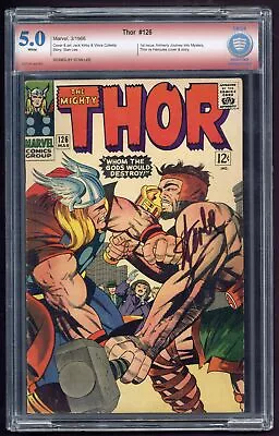 Buy Thor Journey Into Mystery #126 CBCS 5.0 SS Stan Lee 0011751-AA-001 • 615.62£