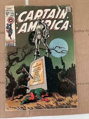 Buy Captain America 113 (1969) • 39.65£