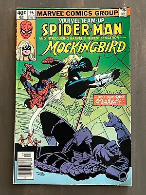 Buy 💥 Marvel Team Up # 95 1983 1st Appearance Mockingbird Bobbi Morse Newsstand 💥 • 17.52£