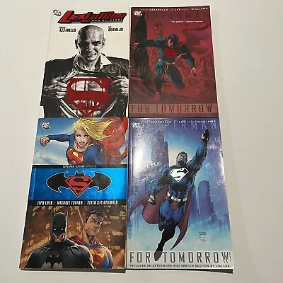 Buy DC TPB Graphic Novels Lot Of 4 Superman Titles: Lex Luthor Batman Supergirl ++ • 13.36£