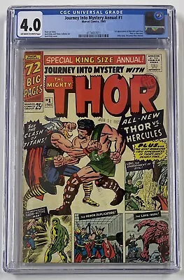 Buy Journey Into Mystery Annual #1. Oct 1965. Marvel. 4.0 Cgc. 1st Hercules & Zeus! • 350£