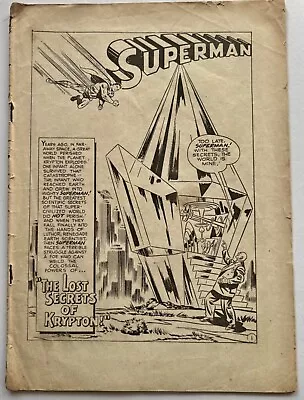 Buy =Golden Age Superman Comic= Coverless Lois Lane Black&white Rare 1952 Reprint • 7.99£