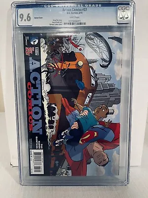 Buy Action Comics #37 Cgc 9.6 Graded Dc 52 Comics 2015 Darwyn Cooke Variant Cover! • 29.97£