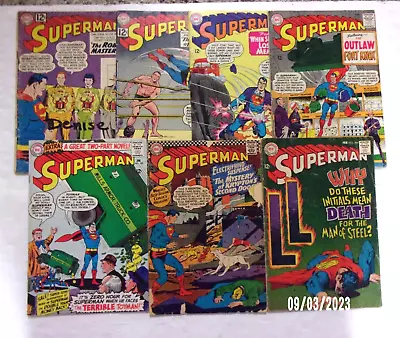 Buy Superman 12 Cent Lower Grade Lot Of 7 Bks,#152,155,178,#179,182,#189,#204 • 39.53£