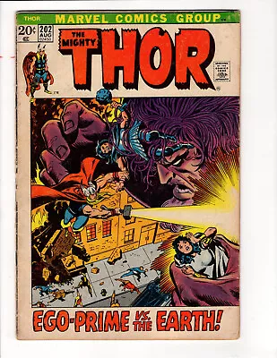 Buy The Mighty Thor # 202 Marvel  1972 • 9.85£