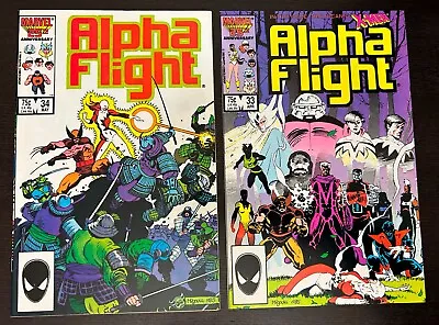 Buy ALPHA FLIGHT #33 + #34 (Marvel 1986) -- 1st Appearance LADY DEATHSTRIKE (A) • 12£