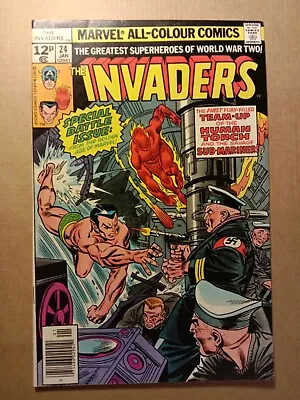 Buy Marvel Comics The Invaders # 24 U.K Copy  January 1978 • 4.99£