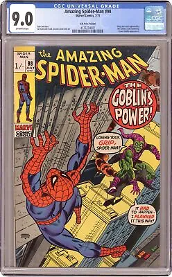 Buy Amazing Spider-Man UK Edition #98UK CGC 9.0 1971 4176234001 • 272.65£