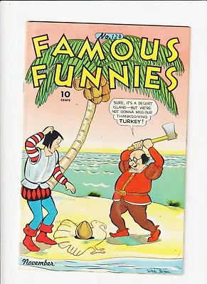 Buy Famous Funnies #124 WWII PAGES, HIGH GRADE  8.0 GOLDEN AGE COMIC SCORCHY SMITH • 119.93£
