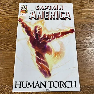 Buy Captain America #46 Marvel Comic 2009 Human Torch Variant HIGH GRADE VF/NM • 7.88£