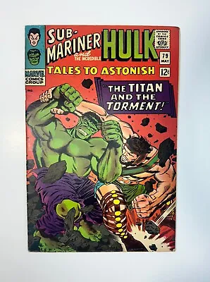 Buy Tales To Astonish #79 FN Marvel Comics Hulk & Sub-Mariner 1966  Silver Age • 54.36£