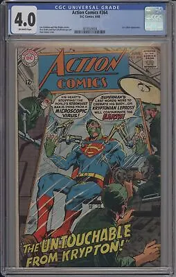 Buy Action Comics #364 - Cgc 4.0 - Neal Adams Cover - Superman - Virus X • 110.33£