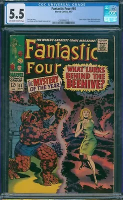 Buy Fantastic Four #66 1967 CGC 5.5 OW-W Pages! • 72.05£