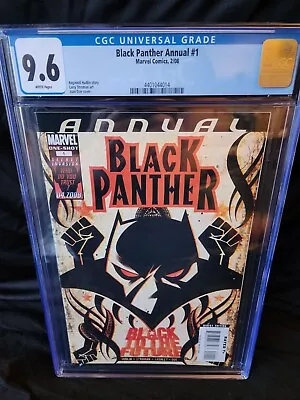 Buy BLACK PANTHER ANNUAL #1 CGC 9.6 WP KEY 2008 1st PRINT 1st SHURI AS BLACK PANTHER • 79.70£